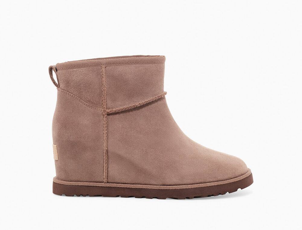UGG Classic Mini Womens High Heels Brown - AU 247SC